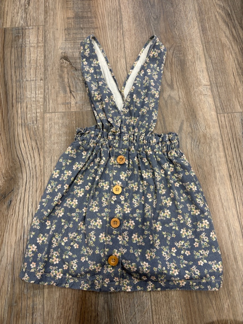 Zara Floral Overall Dress